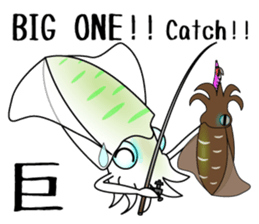 Big fin reef squid Sticker sticker #2539776