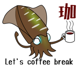 Big fin reef squid Sticker sticker #2539785