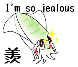 Big fin reef squid Sticker sticker #2539786