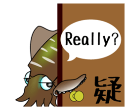 Big fin reef squid Sticker sticker #2539794