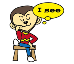 Amigo Monkey  (English version) sticker #2540086