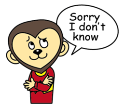 Amigo Monkey  (English version) sticker #2540087