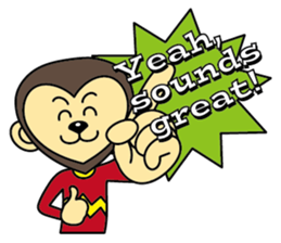 Amigo Monkey  (English version) sticker #2540124