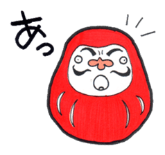 daruma doll darukichi sticker #2540137