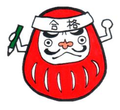 daruma doll darukichi sticker #2540154