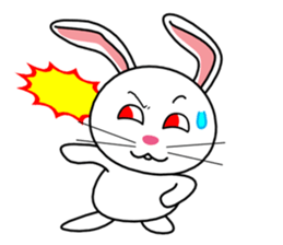 White rabbit PANKU sticker #2540330