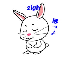 White rabbit PANKU sticker #2540331