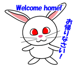 White rabbit PANKU sticker #2540339
