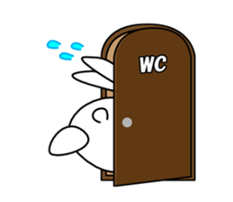 White rabbit PANKU sticker #2540349