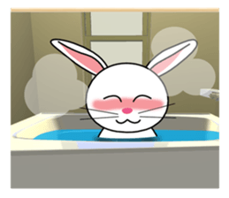 White rabbit PANKU sticker #2540350