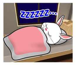 White rabbit PANKU sticker #2540352