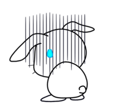 White rabbit PANKU sticker #2540354