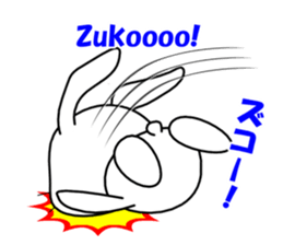 White rabbit PANKU sticker #2540356