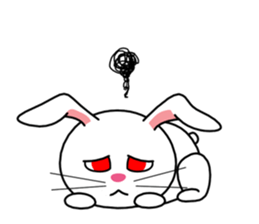 White rabbit PANKU sticker #2540358