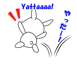 White rabbit PANKU sticker #2540360