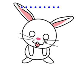 White rabbit PANKU sticker #2540361