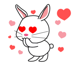 White rabbit PANKU sticker #2540362