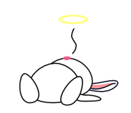 White rabbit PANKU sticker #2540364