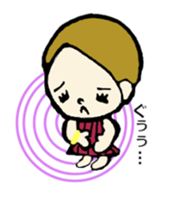 center parted hair girl's everyday. sticker #2540531