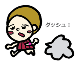 center parted hair girl's everyday. sticker #2540545