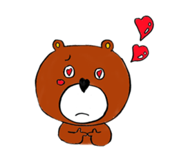 Bear full of love,Kumasuke sticker #2542785
