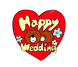 Bear full of love,Kumasuke sticker #2542787