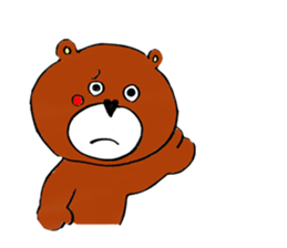 Bear full of love,Kumasuke sticker #2542788