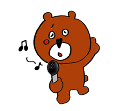 Bear full of love,Kumasuke sticker #2542791