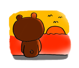 Bear full of love,Kumasuke sticker #2542793