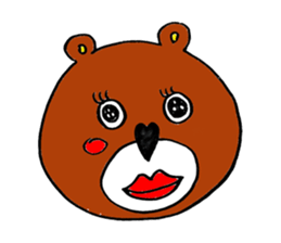 Bear full of love,Kumasuke sticker #2542796