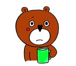 Bear full of love,Kumasuke sticker #2542806