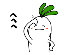 Radish. DAIKON-kun 3 sticker #2543417