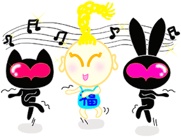 happiness children&walnut planet's baby sticker #2543469