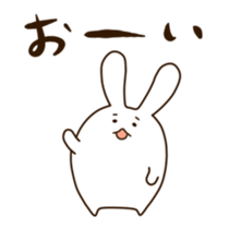 Round rabbit sticker sticker #2543821