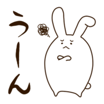 Round rabbit sticker sticker #2543824