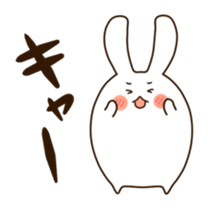Round rabbit sticker sticker #2543825