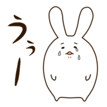 Round rabbit sticker sticker #2543831