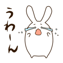 Round rabbit sticker sticker #2543832