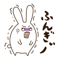 Round rabbit sticker sticker #2543834