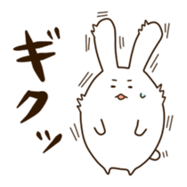 Round rabbit sticker sticker #2543838
