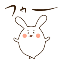 Round rabbit sticker sticker #2543840