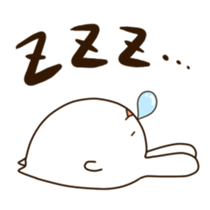 Round rabbit sticker sticker #2543842