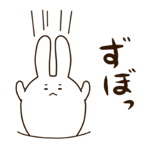 Round rabbit sticker sticker #2543851