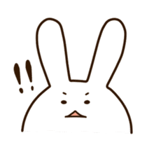 Round rabbit sticker sticker #2543855