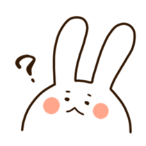 Round rabbit sticker sticker #2543856