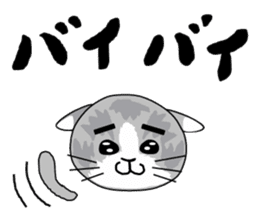 Cute Brow Cat sticker #2543917