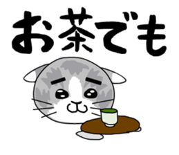 Cute Brow Cat sticker #2543939