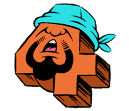 Alphabets plus sticker #2544014