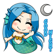 Naoki, little cute mermaid girl sticker #2544583