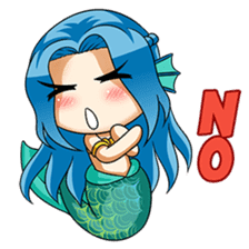 Naoki, little cute mermaid girl sticker #2544605